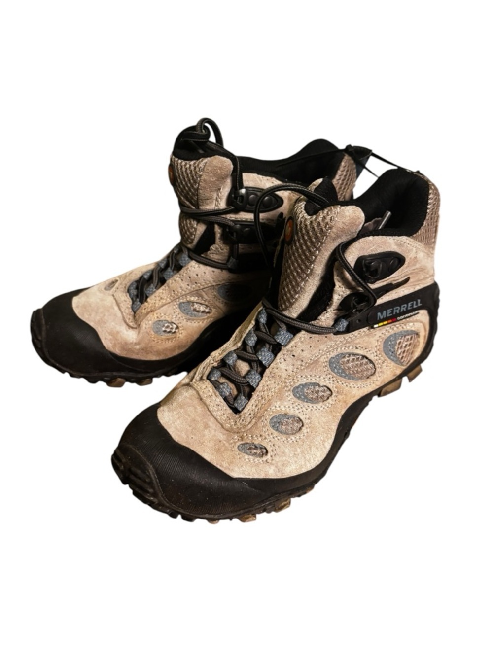 Merrell Women's CHAMELEON II  Wrap Gore Tex  8  TAUPE/SKY BLUE Size 7.5